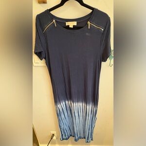 Micheal Kors Navy Blue Tie-Dye Women's Top